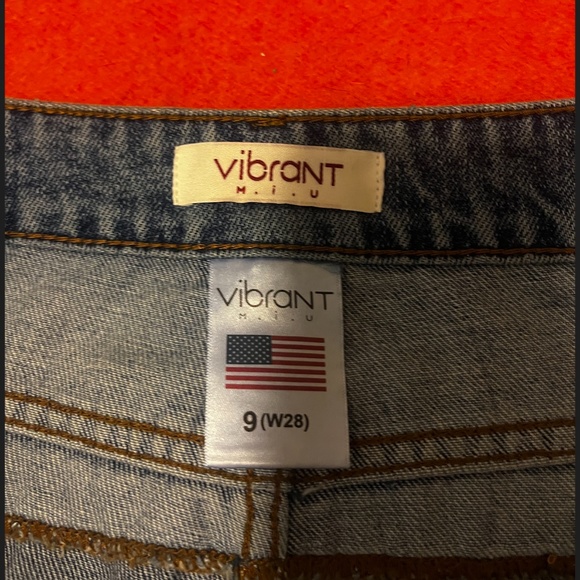 Vibrant M.I.U dark wash double waist high rise mom fit jeans NWT - Picture 7 of 13